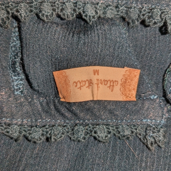 Altar'd State Long Ruffle Sleeves Top Size Medium - Picture 3 of 5